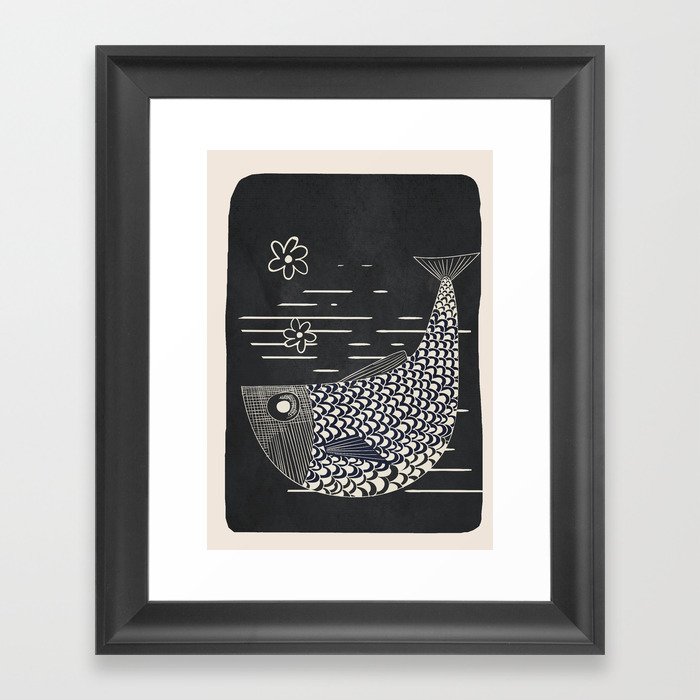 In the current of the sea 01 Framed Art Print