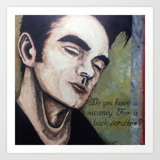 Back-scrubber Art Print