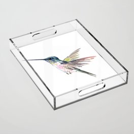 Flying Little Hummingbird Acrylic Tray