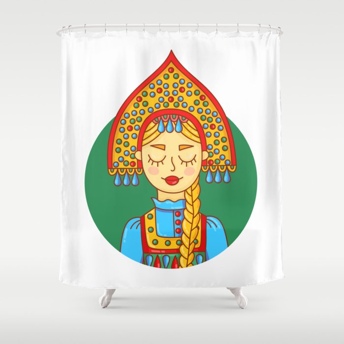 Russian beauty Shower Curtain