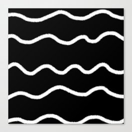 Black and white curves Canvas Print