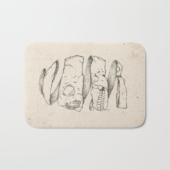 Twister Skull Bath Mat