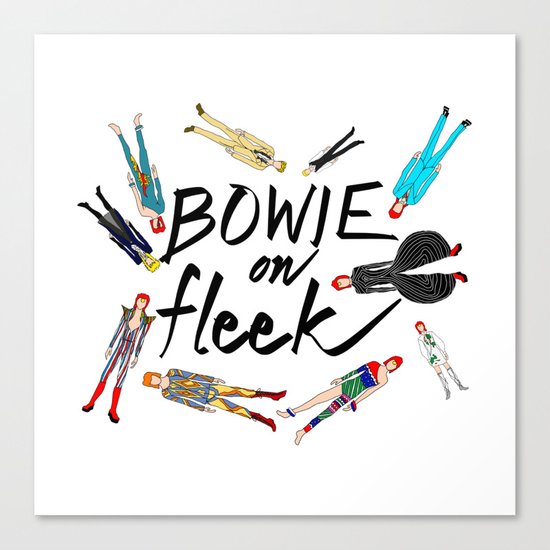 BOWIE on Fleek Canvas Print