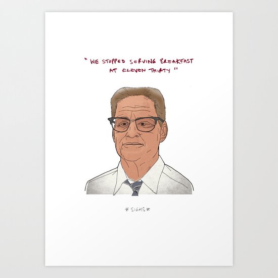 Falling Down Art Print