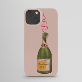 Champagne Through A Curly Straw - Blush iPhone Case