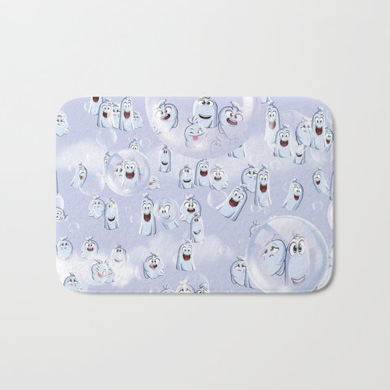 Ghost Composition Bath Mat