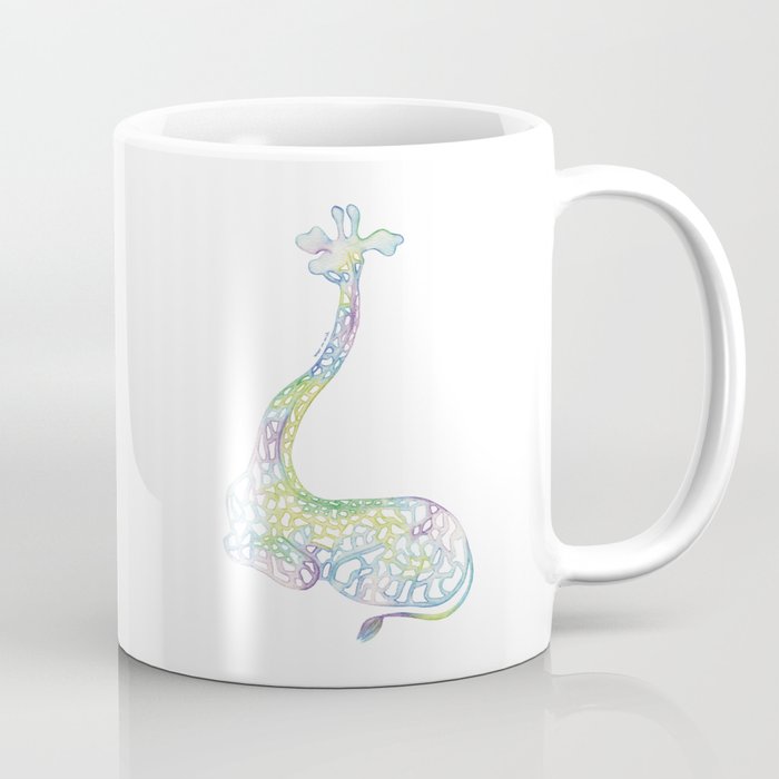 Cool Giraffe Watercolor Illustration Coffee Mug