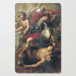 Saint Michael expelling the Rebellious Angels Cutting Board