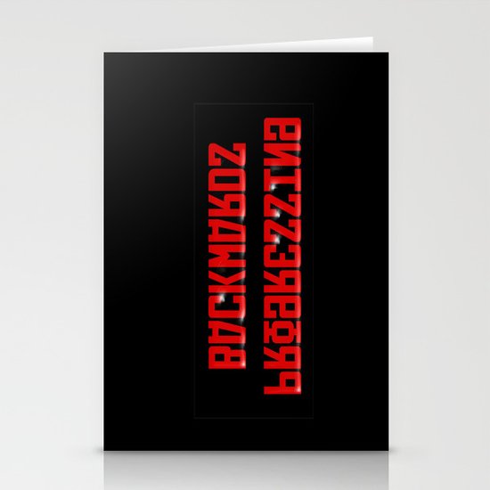 Progressing Backwards (reversed out) Stationery Cards