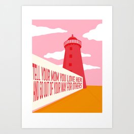 Poolbeg Lighthouse Art Print