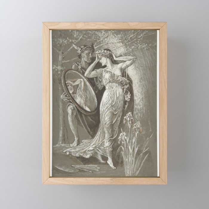 The Mirror of Venus, or L'Art et Vie (Art and Life) ca. 1890 by Walter Crane. Original from The MET Framed Mini Art Print