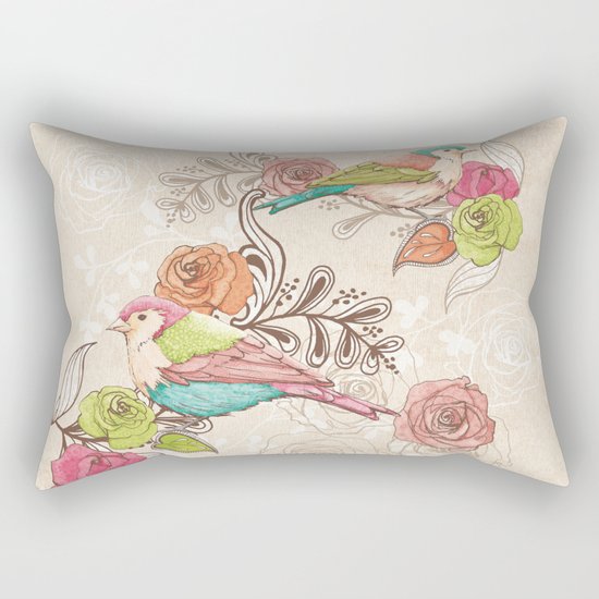 Country Garden Rectangular Pillow