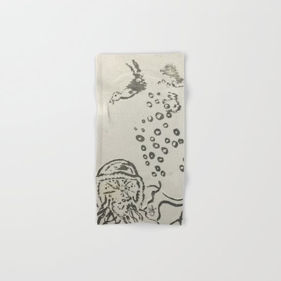 Under The Sea Sketch Hand & Bath Towel