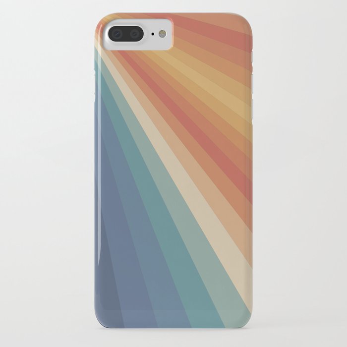 retro 70s sunrays iphone case