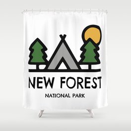 New Forest National Park Shower Curtain