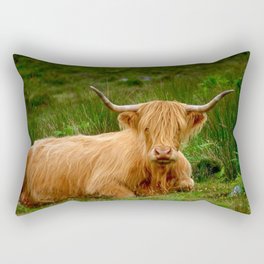 Scottish Highland Cow | Scottish Cattle | Cute Cow | Scottish Cow | Cute Cattle 09 Rectangular Pillow