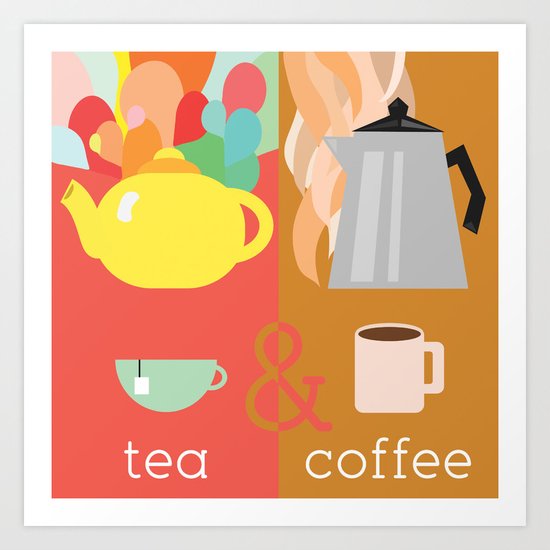 Tea&Coffee Art Print