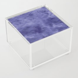 Purple watercolor texture Acrylic Box