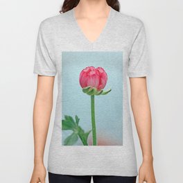 Vintage Ranunculus 23 V Neck T Shirt