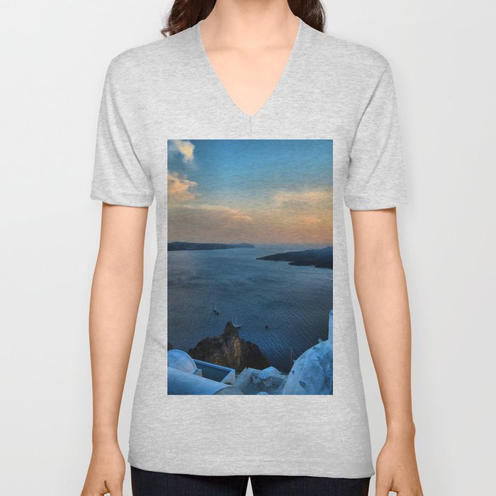Santorini 10 V Neck T Shirt