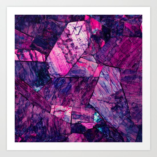 Labradorite Purple Art Print