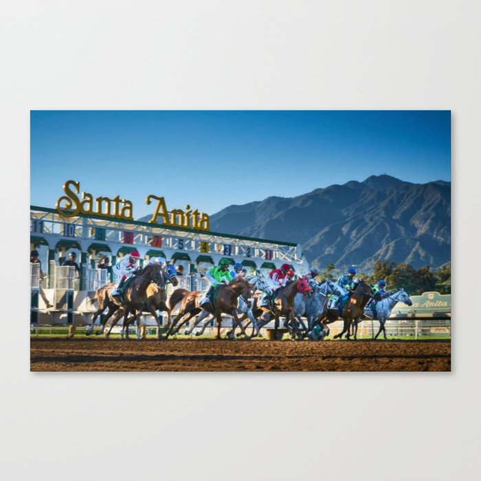 Santa Anita Race Track Canvas Print