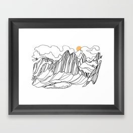 Snowpatch and the Col :: Bugaboos Framed Art Print