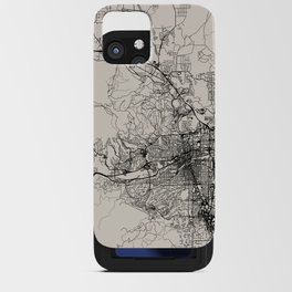 RENO, USA - Black and White City Map. United States of America iPhone Card Case
