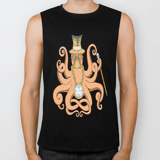 Steampunk Octopus Biker Tank