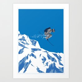 Ski Jump Art Print