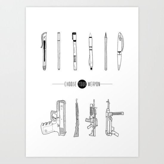 US AND THEM Art Print