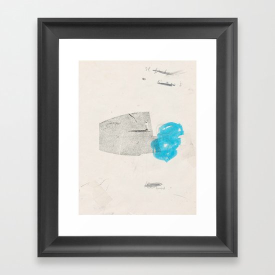 glue Framed Art Print