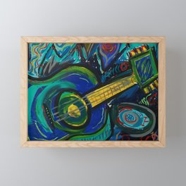 Guitar Scene Framed Mini Art Print