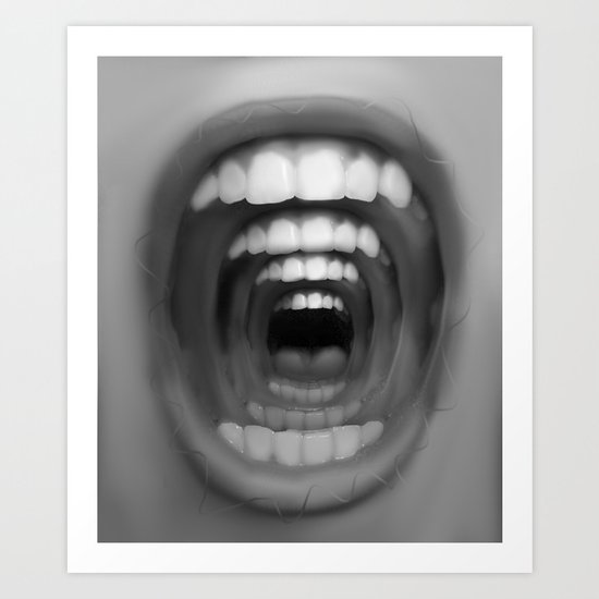Mouthception Art Print