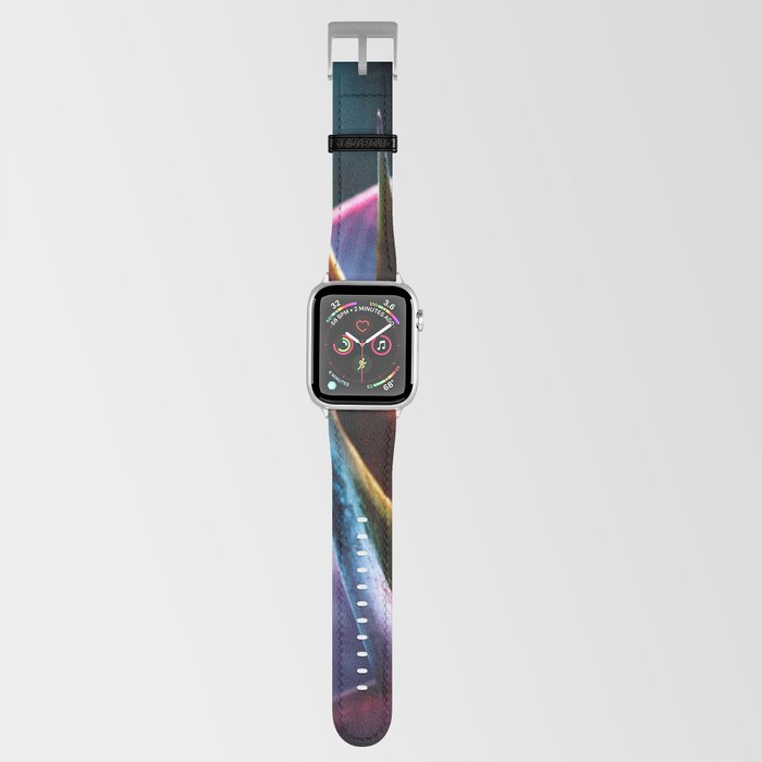 Vibrant Helicon Flower In Purple And Pink Apple Watch Band