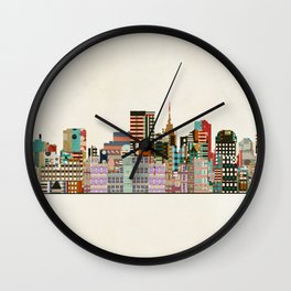 richmond virginia skyline Wall Clock