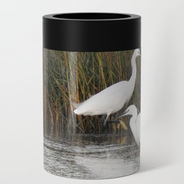 Two Little Egrets Can Cooler
