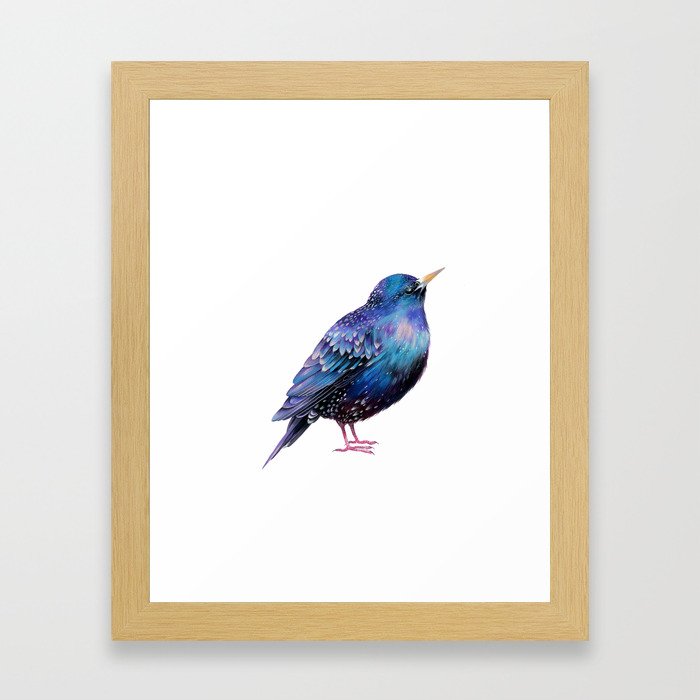 Cosmic Starling Framed Art Print