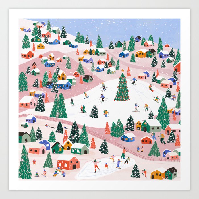 Winter Holiday Art Print