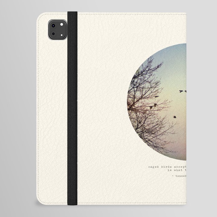 Circle Print Series - Caged Birds iPad Folio Case