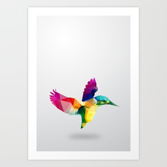 Bird. Glass animal series Art Print