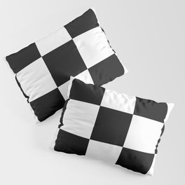 Black and White Checker Pillow Sham