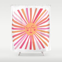 Sunshine – Pink Shower Curtain