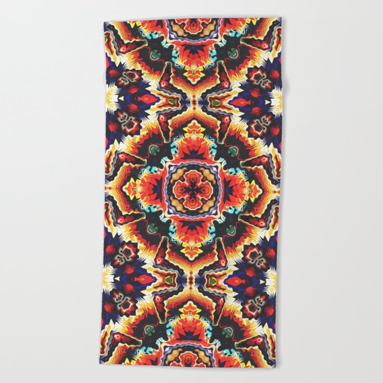 Geometric Motif Beach Towel