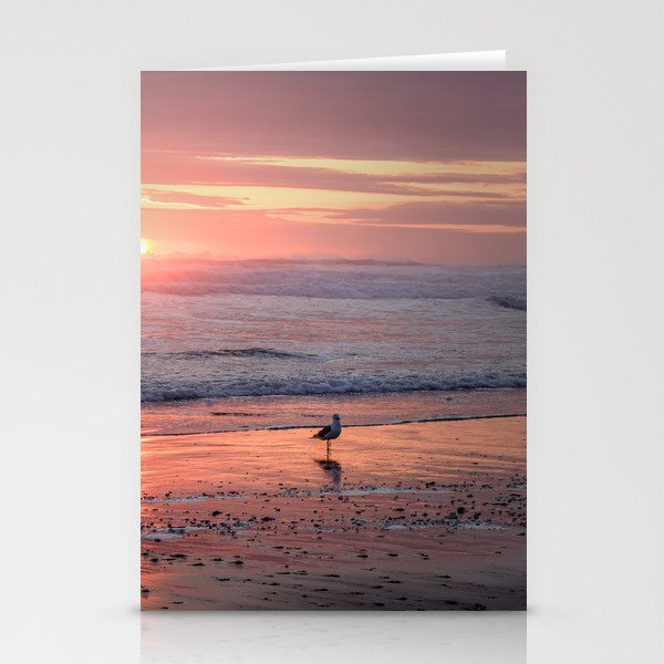 Sunset at Cannon Beach Oregon Stationery Cards