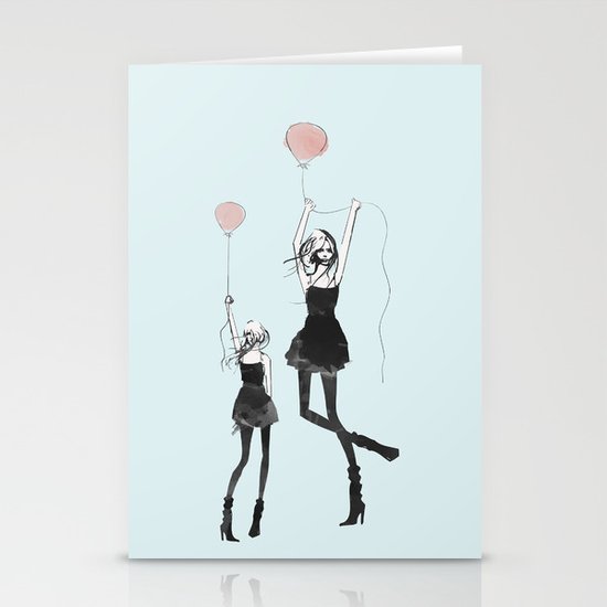 Girls Afloat Stationery Cards