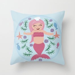 Mermaid  Throw Pillow