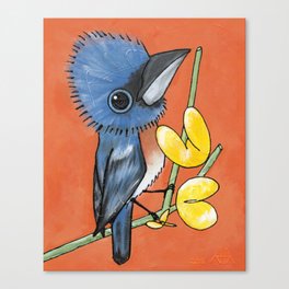 Ned the Blue Bird Canvas Print