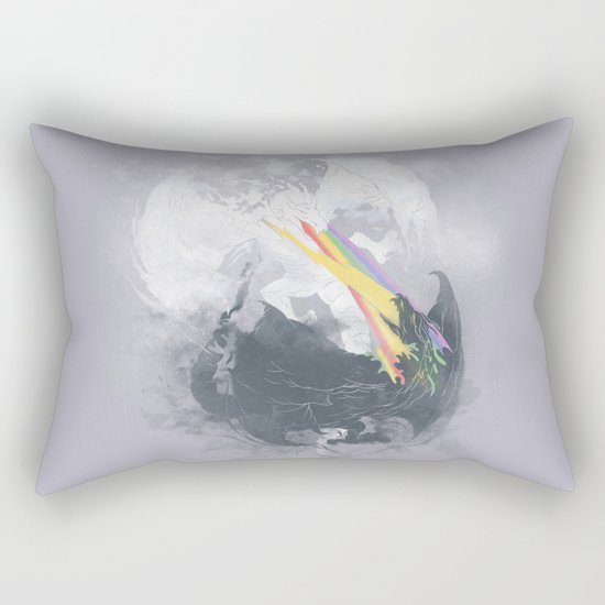 Clash of the sky Dragons Rectangular Pillow