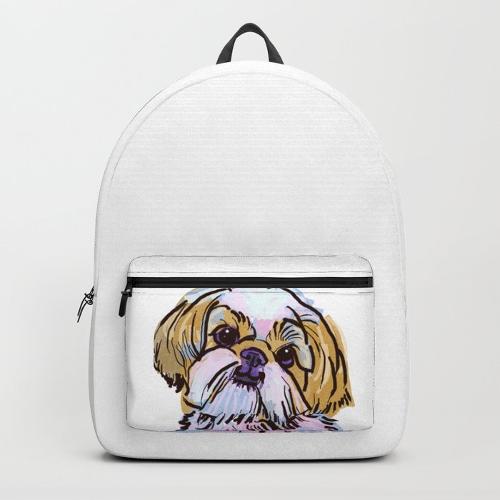The Shih Tzu always keeps me smiling Backpack by CRAZY LALANNY